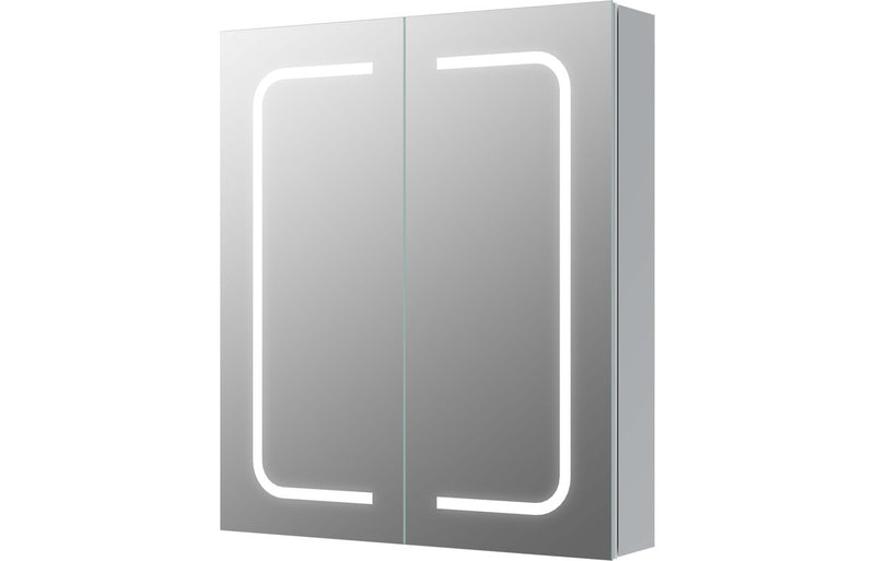 Harry 600mm 2 Door Front-Lit LED Mirror Cabinet - KPSB106296