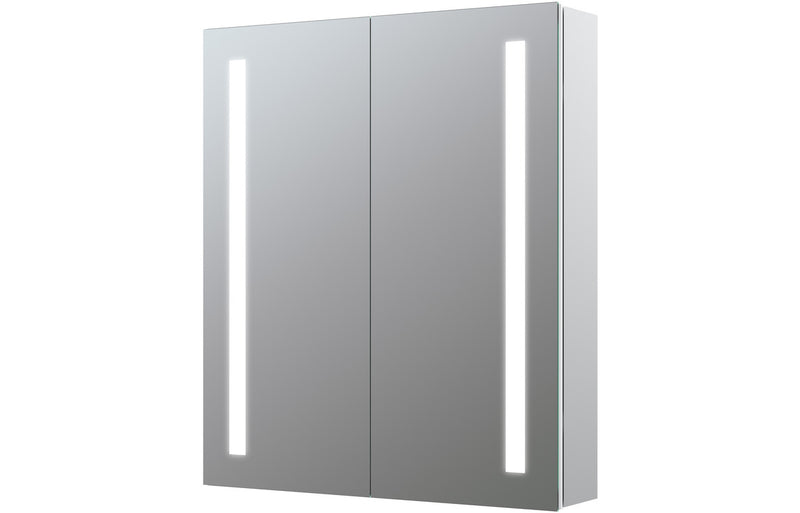 Joshua 600mm 2 Door Front-Lit LED Mirror Cabinet - KPSB106298