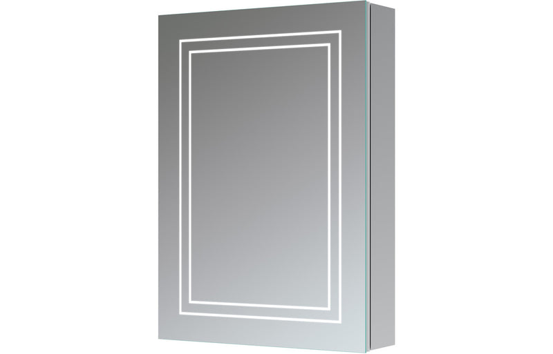 Michael 500mm 1 Door Front-Lit LED Mirror Cabinet - KPSB106299