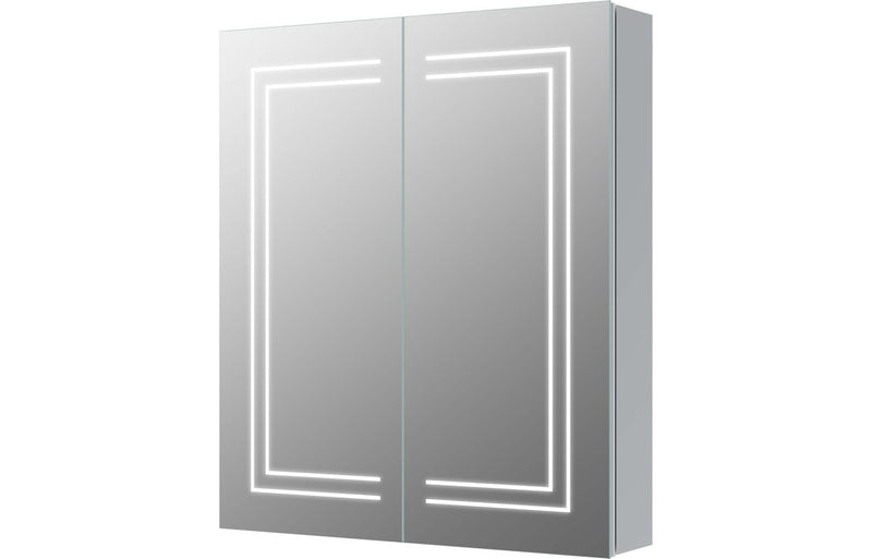 Michael 600mm 2 Door Front-Lit LED Mirror Cabinet - KPSB106300