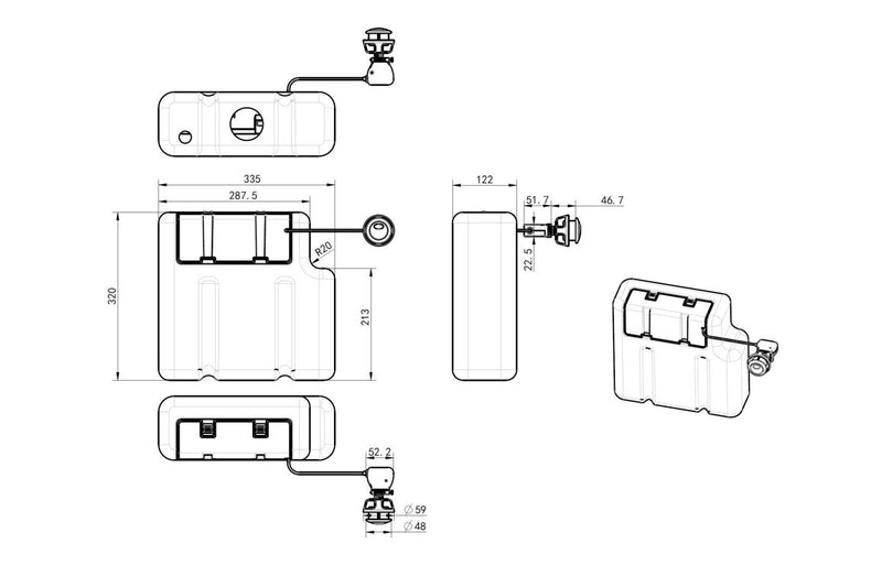 Concealed Cistern (Side Inlet) - KPSB106302