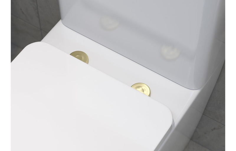 Toilet Seat Cover Caps - Brushed Brass - KPSB106333