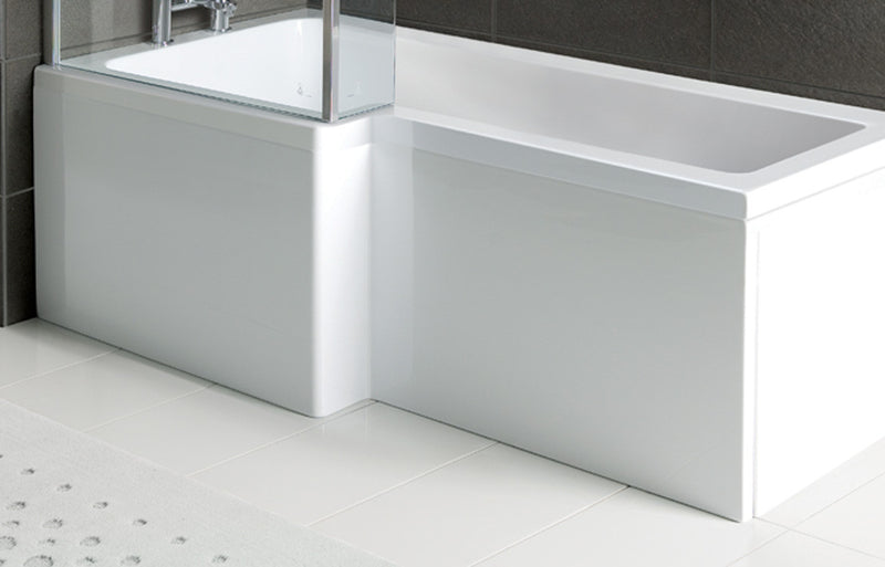 1700mm L Shape Front Bath Panel - White - KPSB106585