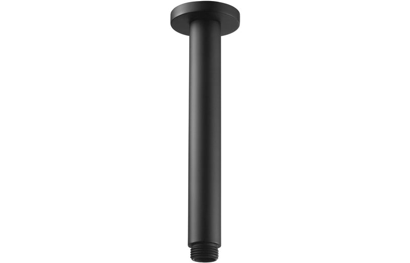 Hydro 180mm Round Ceiling Arm - Matt Black - KPSB106789