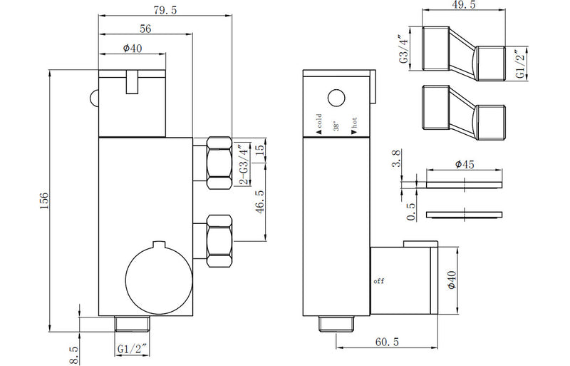 Douche Valve - KPSB106798