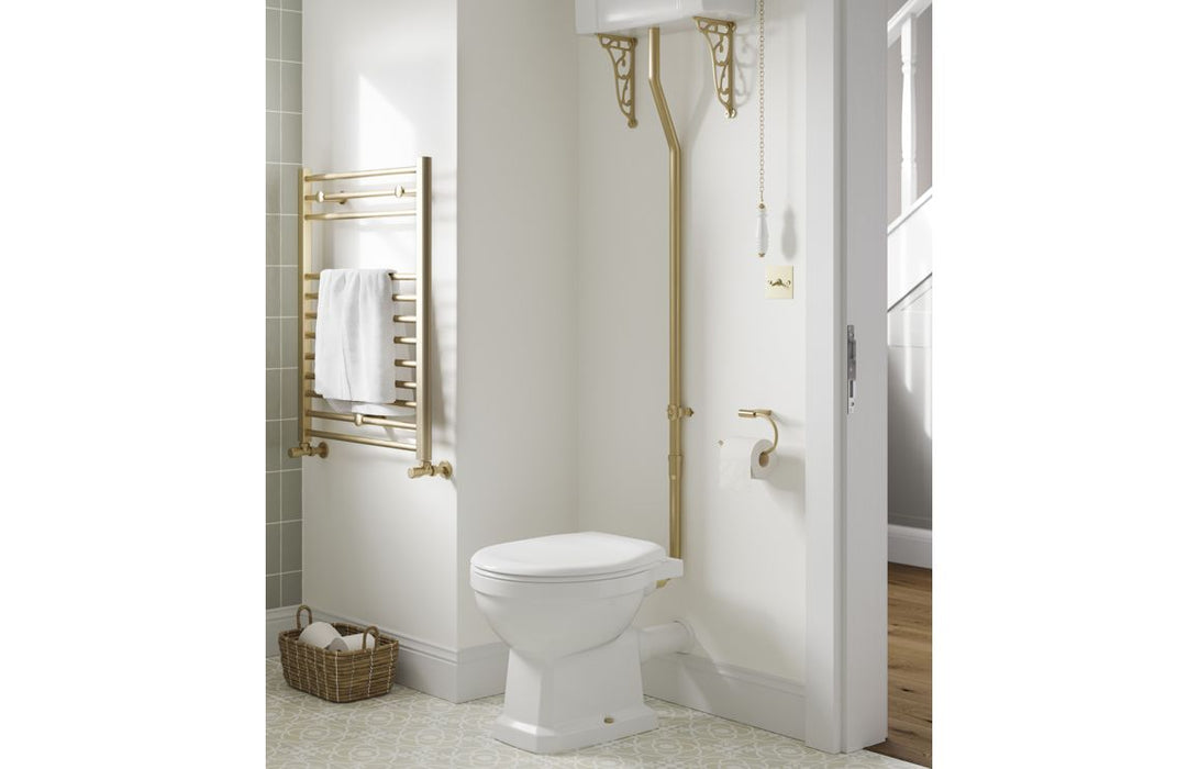 Rochester High Level WC & Soft Close Seat w/Br.Brass Finishes