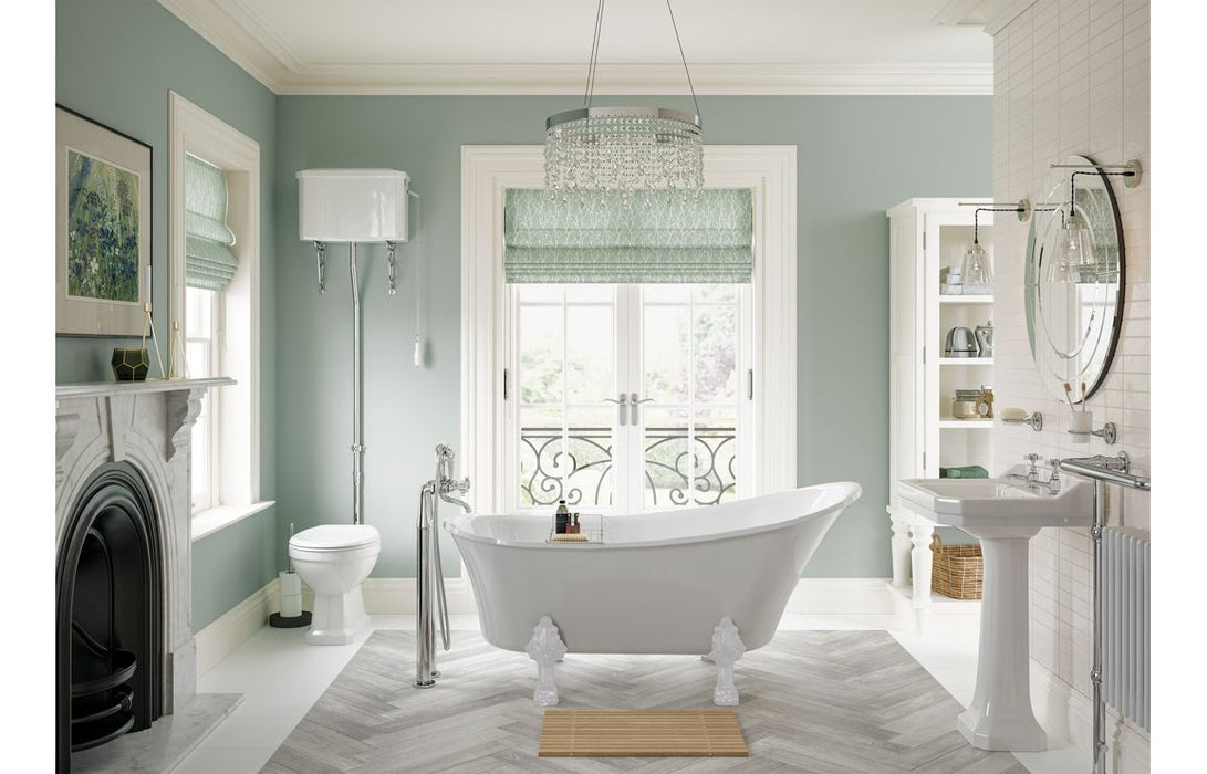 Rochester High Level WC & Soft Close Seat w/Br.Brass Finishes