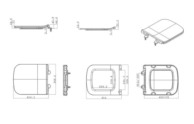Ash Soft Close Toilet Seat - White - KPSB107419