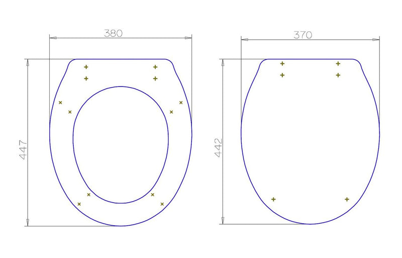 Saffron Soft Close Toilet Seat - Satin White Wood Effect - KPSB107473