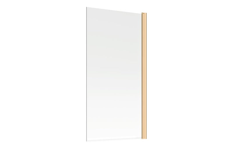 Single Straight Bath Screen - Brushed Brass - KPSB107501