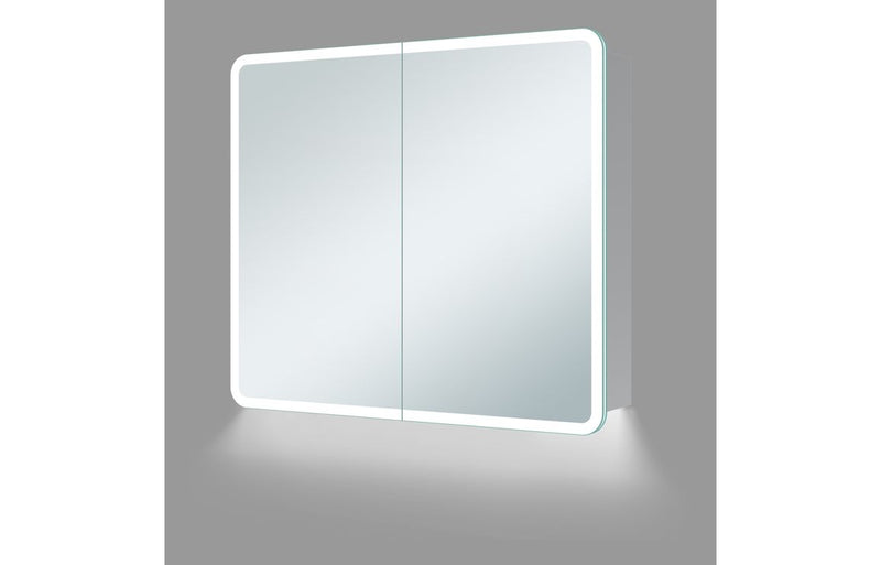 Billy 600mm 2 Door LED Mirrored Cabinet - KPSB107586
