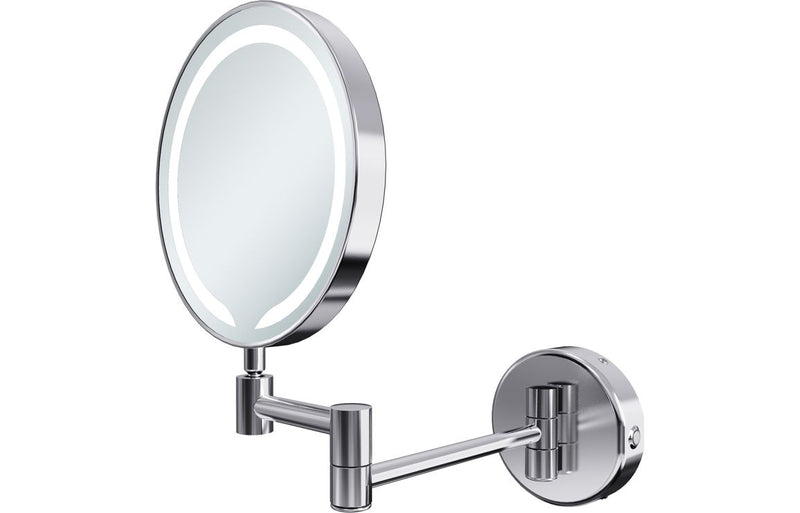 Alice Round LED Cosmetic Mirror - Chrome - KPSB107587