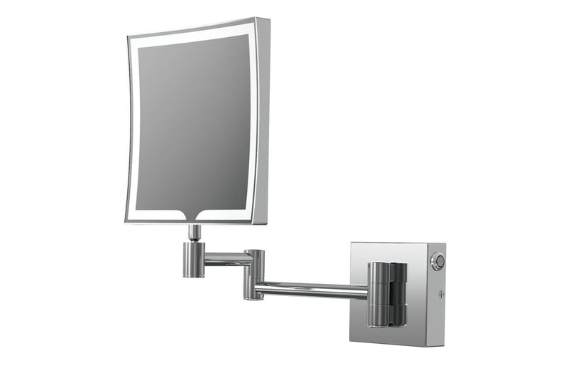Alice Square LED Cosmetic Mirror - Chrome - KPSB107590