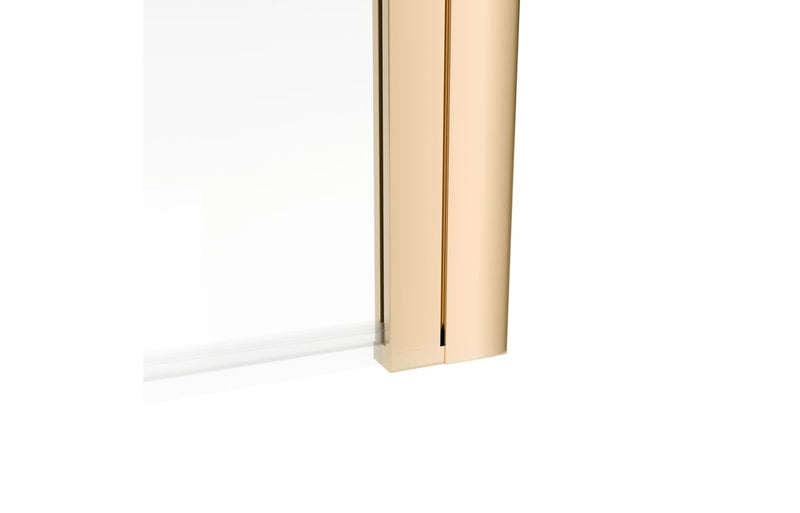 1400mm Square Bath Screen - Brushed Brass - KPSB108069