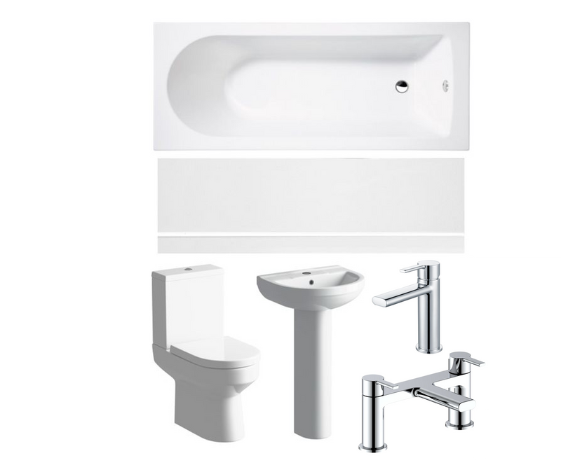 Rainham Full Suite & Bath w/Chrome Finishes - KPSB108109