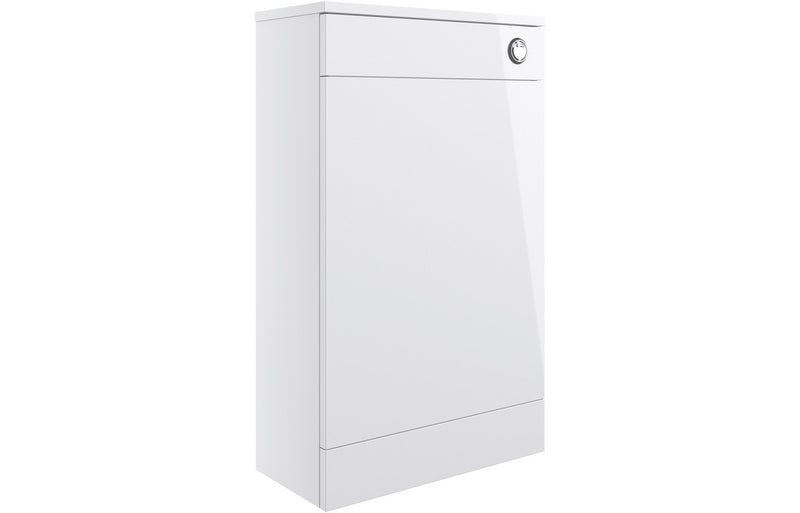Willow 510mm F/S Furniture Pack - White Gloss w/Chrome Finishes - KPSB108124