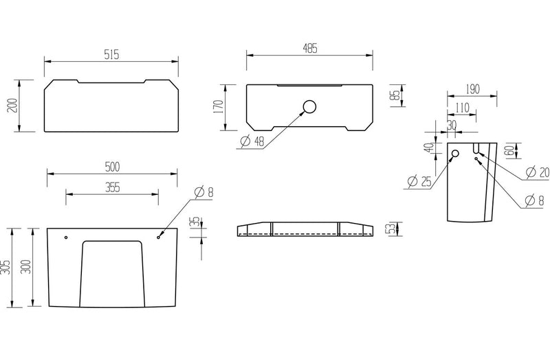 Rochester High Level WC & Satin White Wood Effect Seat w/Br.Brass Finishes - KPSB108454