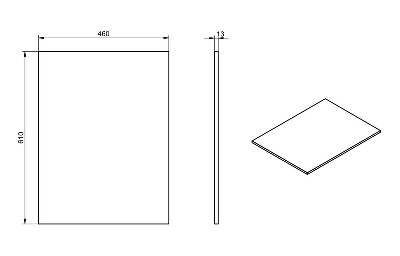 Pansy 600mm Wall Hung 2 Drawer Basin Unit & Top - Matt Clay - KPSB108470