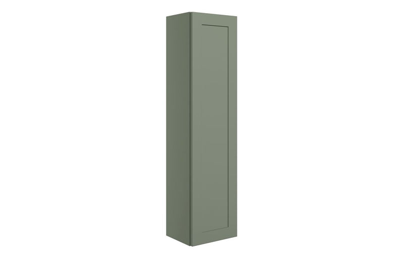 Ivy 300mm Wall Hung 1 Door Tall Unit - Matt Reed Green - KPSB108527