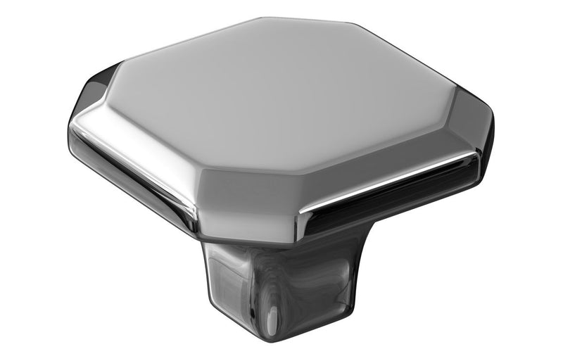 34mm Octagonal Deco Knob - Chrome - KPSB108528