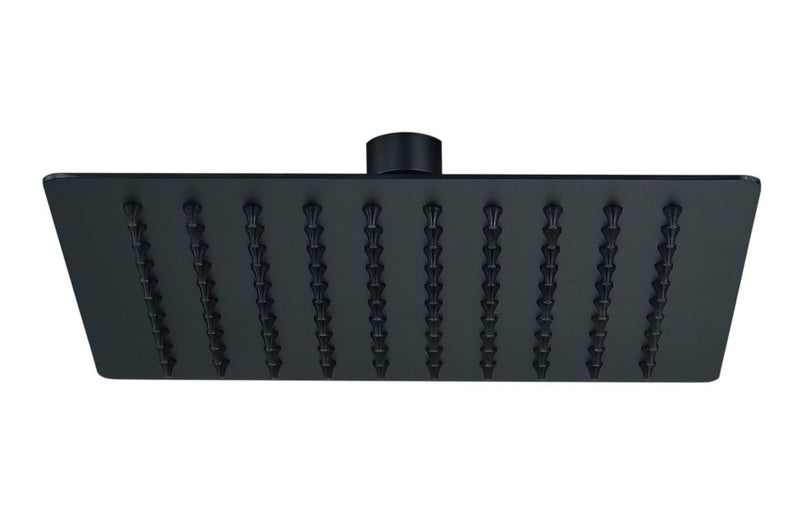 Mineral 200mm Square Ultraslim Showerhead - Matt Black - KPSB108595