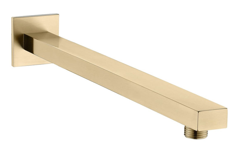 Mineral 350mm Square Shower Arm - Brushed Brass - KPSB108598