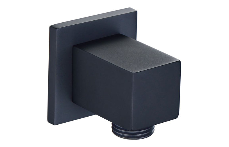 Square Wall Outlet Elbow - Matt Black - KPSB108599