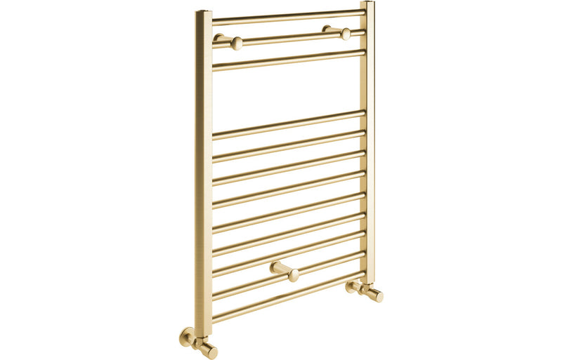 Belgravia Straight 30mm Ladder Radiator (500x800x30mm) - Brushed Brass - KPSB108790