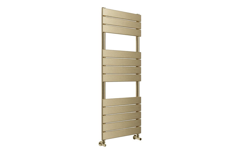 Islington Square Ladder Radiator (500x1200mm) - Brushed Brass - KPSB108795