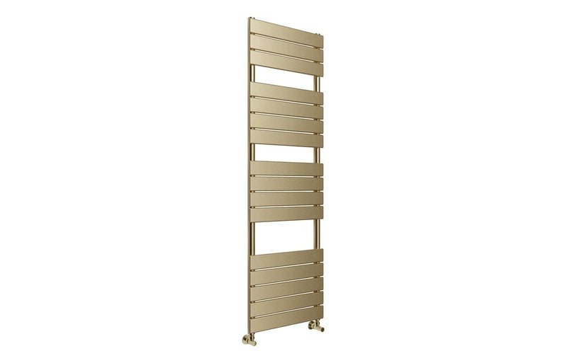 Islington Square Ladder Radiator (500x1500mm) - Brushed Brass - KPSB108796