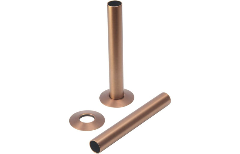18mm Radiator Pipe Sleeves - Brushed Bronze - KPSB108874