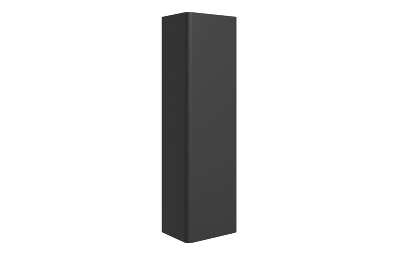 Tulip 350mm Wall Hung 1 Door Tall Unit - Matt Black - KPSB108926