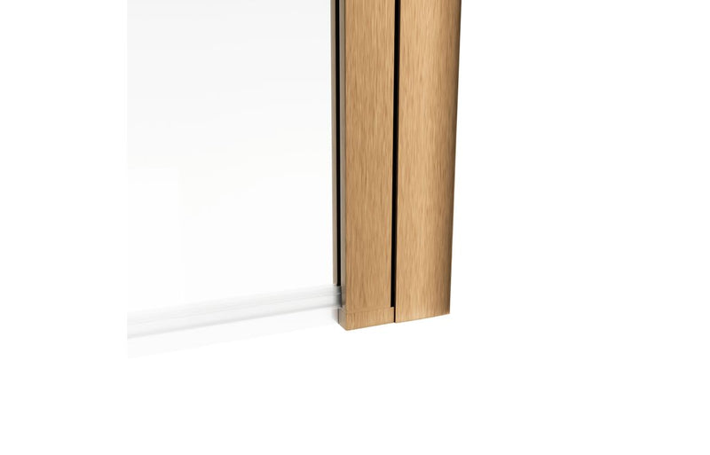 Single Straight Bath Screen - Brushed Bronze - KPSB108939