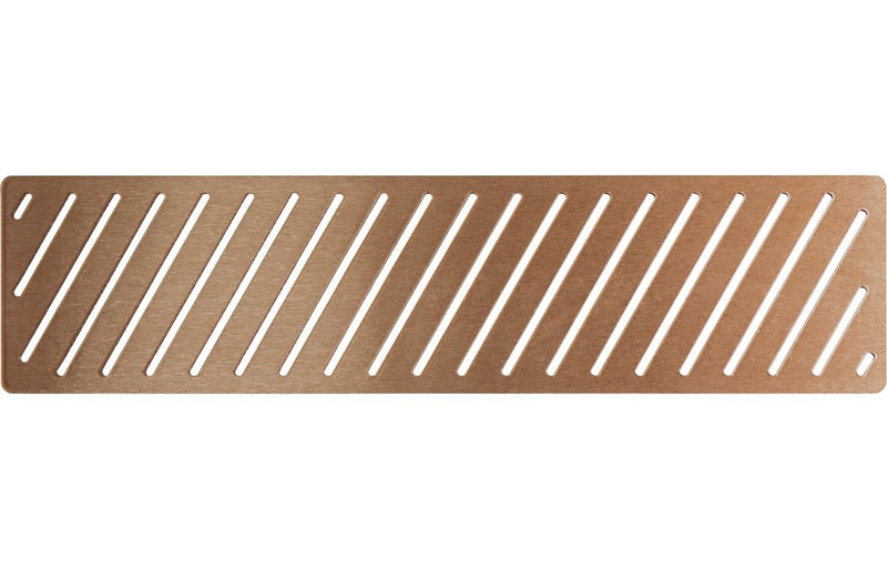 Linear Tray Waste Cover - Brushed Bronze - KPSB108972