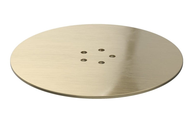 Low Profile Tray Waste Cover - Brushed Brass - KPSB108974