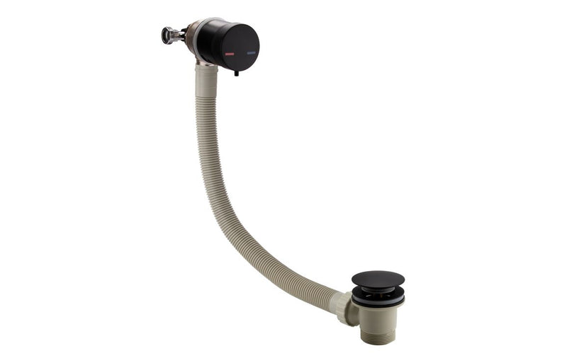 Bath Overflow Filler w/Integrated Valve - Black - KPSB108977