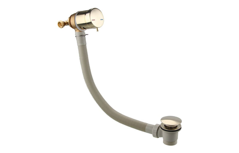 Bath Overflow Filler w/Integrated Valve - Brushed Brass - KPSB108978