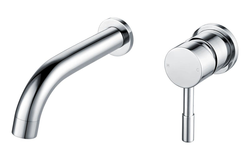 Lavant 155mm Wall Mounted Basin Mixer - Chrome 1.0 Bar - KPSB108984