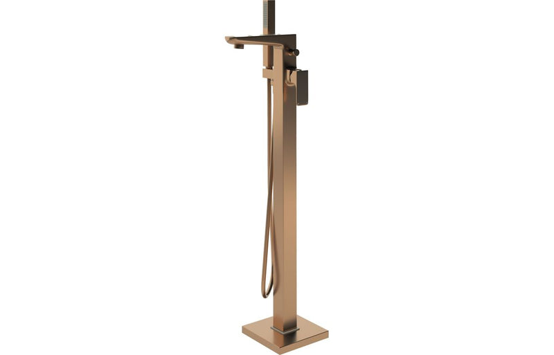 Avon Floor Standing Bath/Shower Mixer - Brushed Bronze 1.5 Bar - KPSB108998