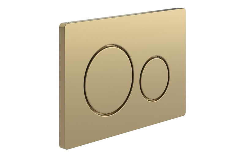 Round Push Button Flushplate - Brushed Bronze - KPSB109023