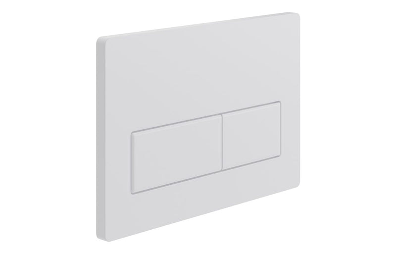 Rectangle Push Button Flushplate - White - KPSB109025