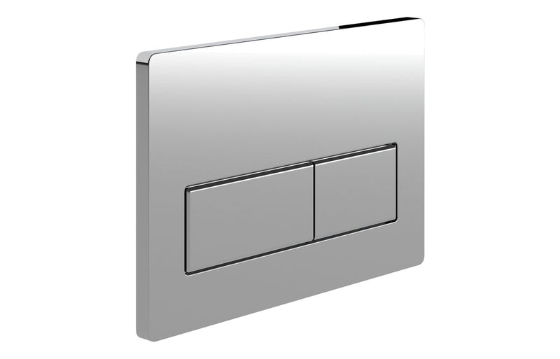 Rectangle Push Button Flushplate - Chrome - KPSB109027