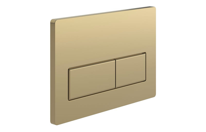 Rectangle Push Button Flushplate - Brushed Bronze - KPSB109029