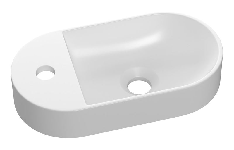 Murston 380x200mm Mini Resin Washbowl - White - KPSB109919
