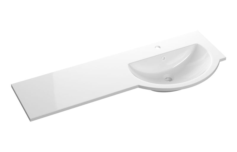 1244mm Standard Round One-Piece Basin & Overflow Ring - Right Hand - KPSB109933