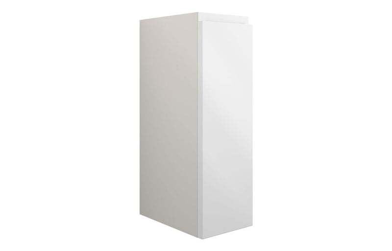 Rose 200mm Standard Toilet Roll Unit - White Gloss (Grey Cab) - KPSB109957