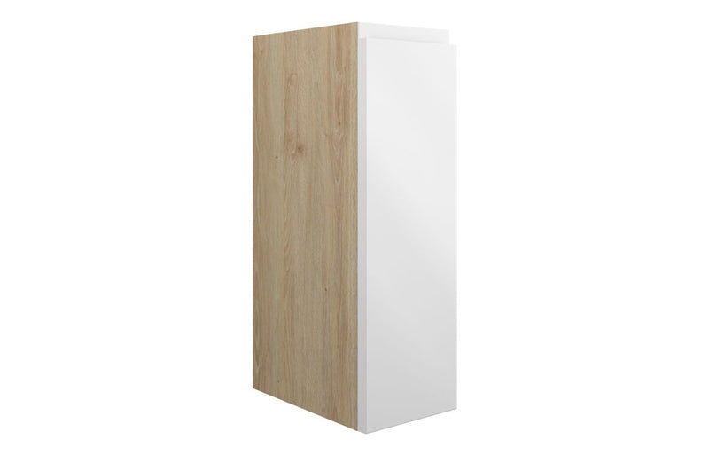 Rose 200mm Standard Toilet Roll Unit - White Gloss (Oak Cab) - KPSB109958