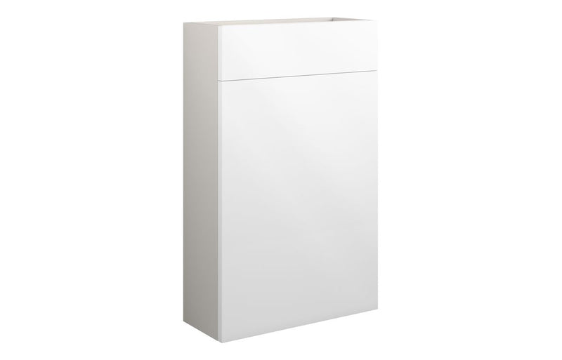 Rose 500mm Slim WC Unit - White Gloss (Grey Cab) - KPSB109984