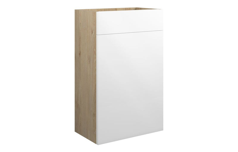 Rose 500mm Standard WC Unit - White Gloss (Oak Cab) - KPSB109988