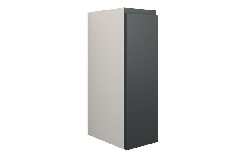 Rose 200mm Standard Toilet Roll Unit - Matt Graphite Grey (Grey Cab) - KPSB110028